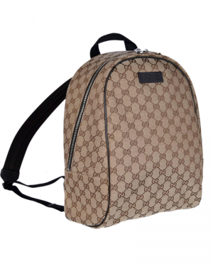 Gucci GG Guccissima mochila mochila bolsa de viaje (Beige/Marrón)